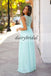 Sleeveless Unique Bridesmaid Dress, Chiffon Floor-Length Bridesmaid Dress, Cheap Bridesmaid Dress, D151