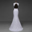 Simple Design Sexy V_neck and Beautiful Backless Mermaid Wedding Dresses,220014