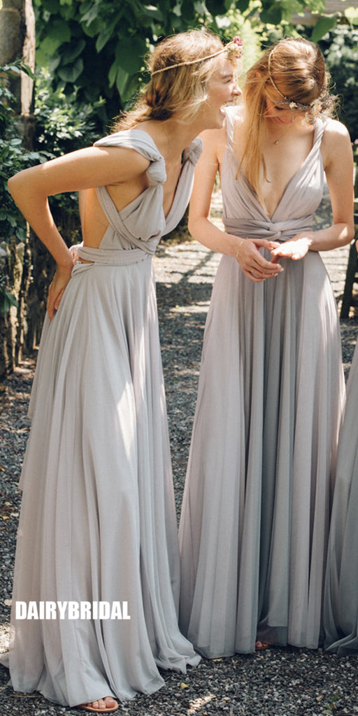 Convertible A-line Backless Jersey Inexpensive Bridesmaid Dress, FC2529