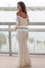 Off the Shoulder Lace Prom Dress, Charming Mermaid Long Sleeve Prom Dress, D341