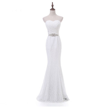 Long Wedding Dress, High Quality  Wedding Dress, Lace Bridal Dress,  Mermaid Wedding Dress, Sweet Heart Wedding Dress, Beading Wedding Dress, LB0354