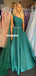 Simple Designed One-Shoulder A-line Satin Prom Dress, FC4575