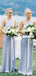 Simple One Shoulder A-line Chiffon Bridesmaid Dress, FC4923