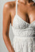 Lace V-Neck Backless Criss-Cross Beach Wedding Dress, LB0571