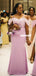 Fashion Off Shoulder Mermaid Lace Appliques Bridesmaid Dress, FC5914