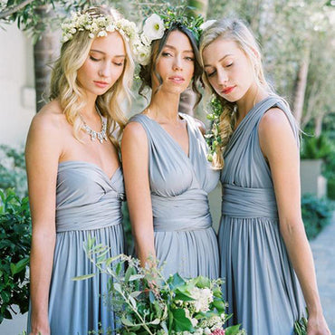 Long Bridesmaid Dress, Jersey Bridesmaid Dress, Dress for Wedding, Convertible Bridesmaid Dress, Floor-Length Bridesmaid Dress, DA833