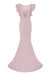 Charming Mermaid V-back Floor-length Bridesmaid Dress, FC3809