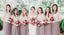 Charming Two Pieces Lace Top Tulle A-Line Sleeveless Long Bridesmaid Dress, D1163