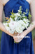 Halter Backless Chiffon Bridesmaid Dress, Beaded Cheap Bridesmaid Dress, D906